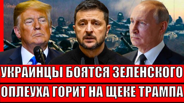 Украинцы боятся Зеленского// Оплеуха горит на лице Трампа// Путин был прав