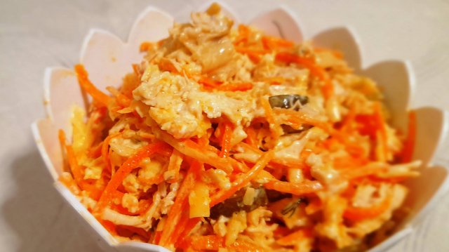 Салат "Лисичка"