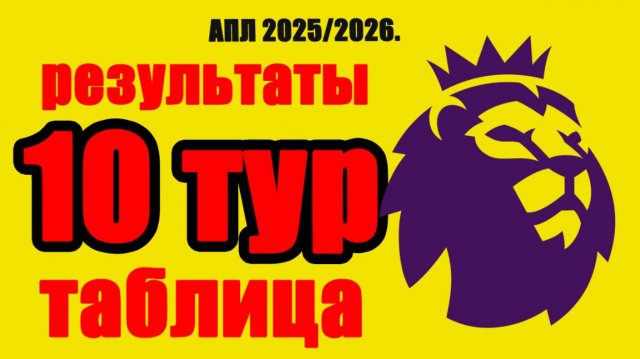 10 тур Чемпионата Англии по футболу. Результаты, расписание, таблица АПЛ.