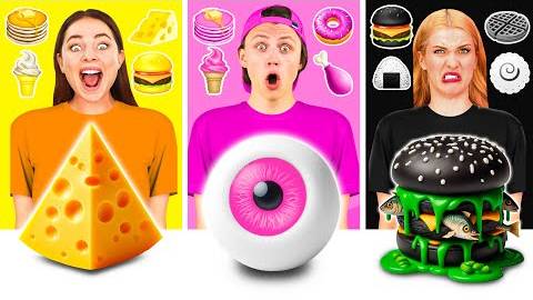 24 Часа Едим Еду Одного Цвета Челлендж | Смешные Челленджи от TeamTeen Challenge