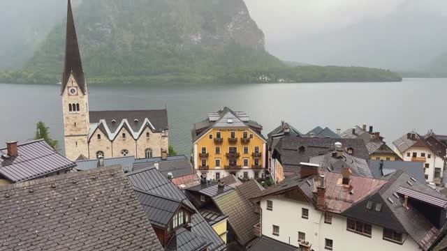 Гальштат — Дождливая прогулка по самой красивой деревне Европы — Атмосфера грозы и дождя