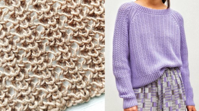 Лаконичный узор кашемирового джемпера от немецкого бренда 💥 Полупатентный ажур