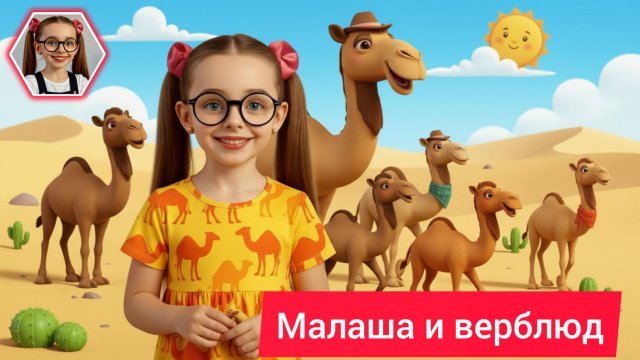 Малаша научит - верблюд #детям #детскаяпередача #малаша #малыши #детки #животные #верблюд #мульт