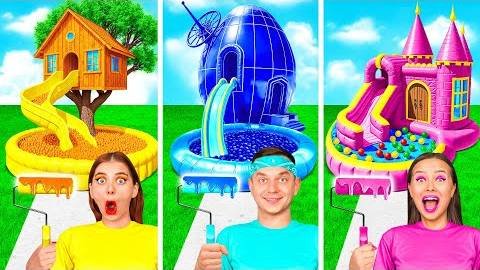 Домики Одного Цвета Челлендж | Смешные Моменты от TeamTeen Challenge