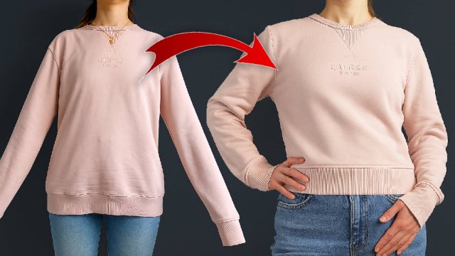 Этот швейный трюк решает всё! Как уменьшить толстовку всего за 8 минут