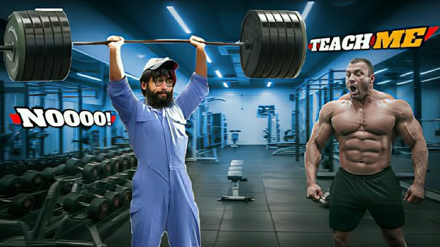 Прикинулся уборщиком в зале. Анатолий розыгрывает спортсменов