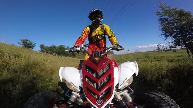 Отжигаю на спорте по полям. Yamaha Raptor  валит🔥🔥🔥