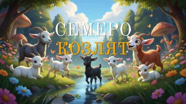 🐐 Семеро козлят — весёлая песенка для детей 🌿