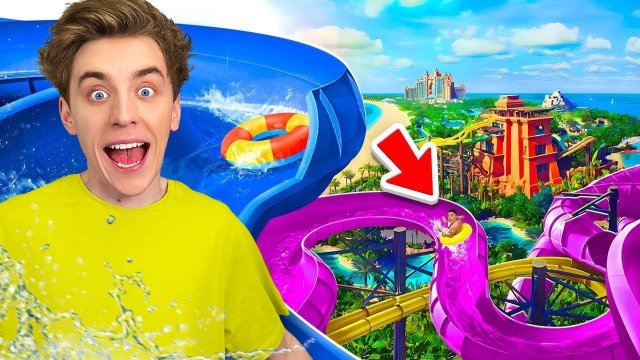 24 ЧАСА В АКВАПАРКЕ *Экстремальные ПРЯТКИ* А4