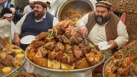 Завтрак в Афганистане. Традиционная недорогая уличная еда.
