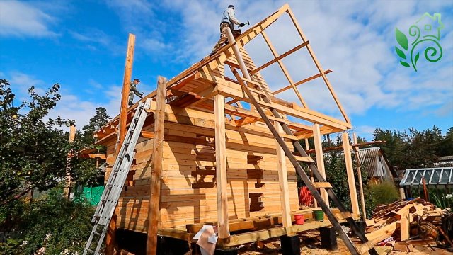 Строительство дома до кровли