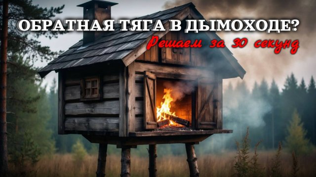 ОБРАТНАЯ ТЯГА в печи: простой способ избавиться от дыма 😅