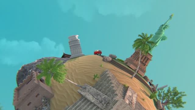 GFX DESIGN STUDIO. PLANET TRAVELLING. 3D CINEMATIC CONCEPT.