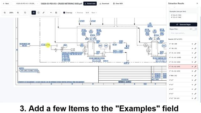 Извлечение тегов со схем трубопроводов (P&ID)