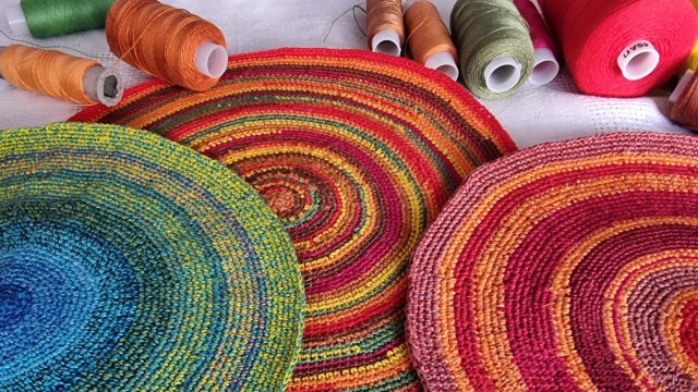 салфетки крючком, из катушечных ниток #салфетки #рукоделие #вязание