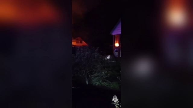 Крупный пожар в жилом доме Горно-Алтайска