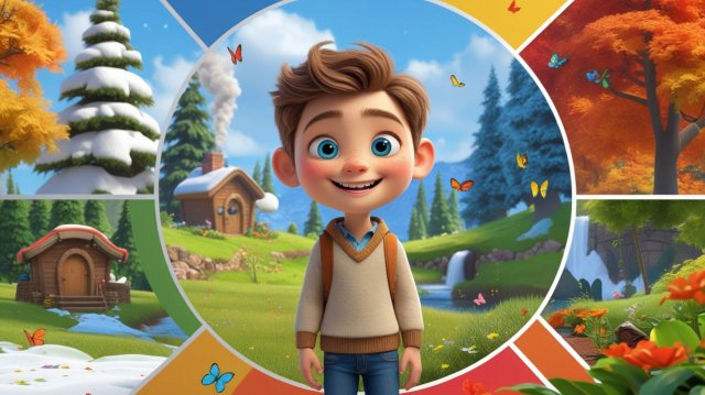 ВРЕМЕНА ГОДА для детей.