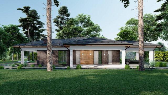 Одноэтажный дом 150кв.м