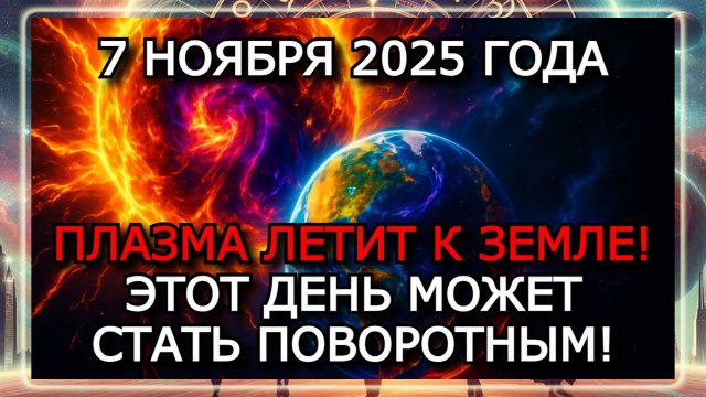 МАГНИТНЫЕ БУРИ 7 НОЯБРЯ 2025 ГОДА СИЛЬНЫЙ ШТОРМ G3 — СОЛНЦЕ НАПРАВИЛО УДАР В ЗЕМЛЮ!