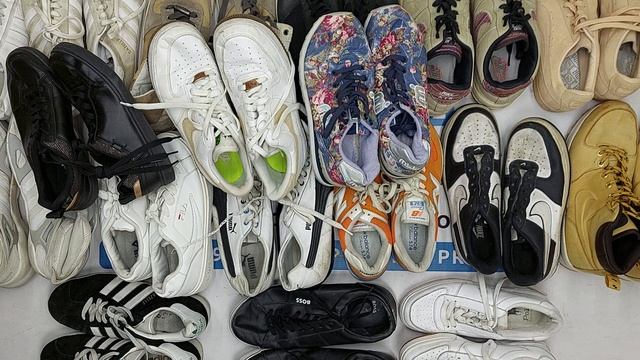 40554 Обувь спортивная брендовая, 2пак, scarpe sportivi firmate, секонд (vintage/extra/1 кат) оптом