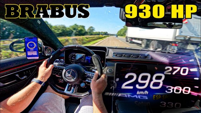 930ЛС S63 AMG BRABUS это БИЗНЕС ДЖЕТ на АВТОБАНЕ AutoTopNL