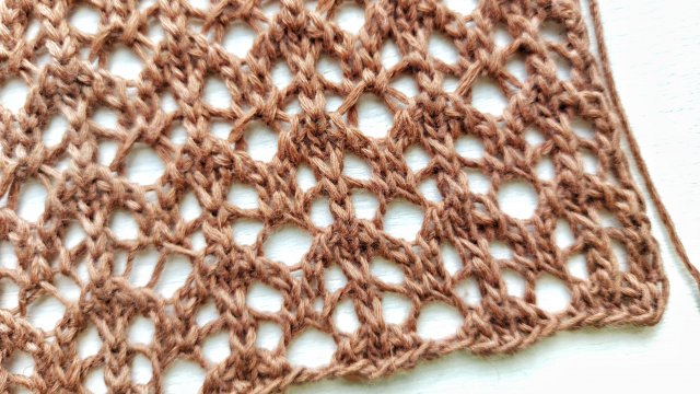 Мелкая фактурная сеточка спицами 💥 Для вязания палантинов,  джемперов,  маечек