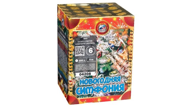 04208 Фонтан "Новогодняя симфония". "Премьер Салют"