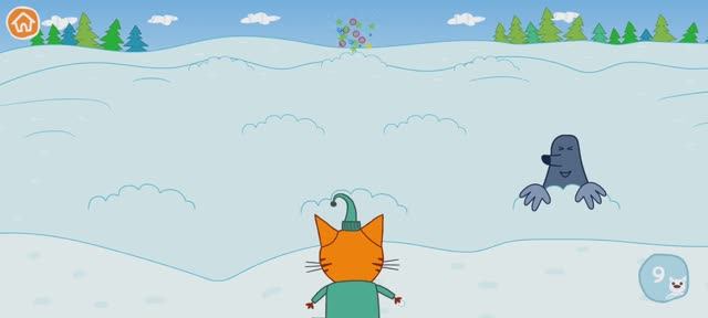 Три Кота Мультфильм Зимушка зима и Снежный котик.