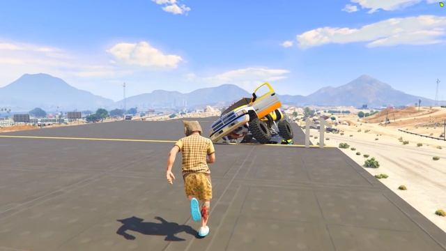 КАК ДАЛЕКО ПАРОВОЗИК ТОМАС EXE СМОЖЕТ ЗАБРАТЬСЯ ПО ЛЕСТНИЦЕ ? - ЭКСПЕРИМЕНТЫ ГТА 5 ОНЛАЙН