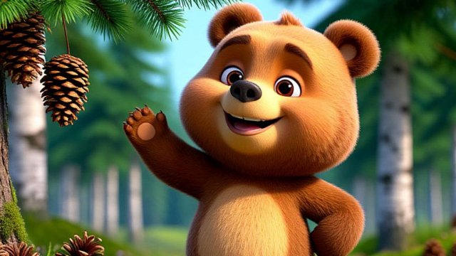 Мишка Косолапый по Лесу Идет - Песни Для Детей - Весёлые Мультики для Малышей