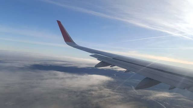 Красивый взлет самолета Airbus A321 аэропорт Минеральные Воды