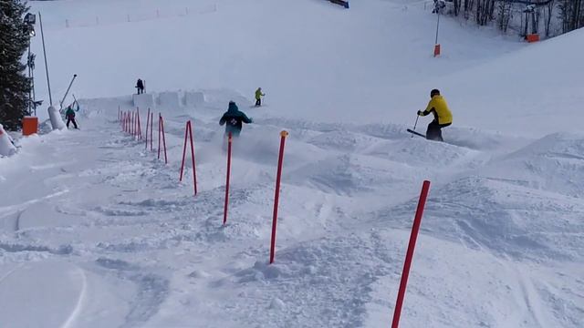 Траектория в могуле. Никита Брагин