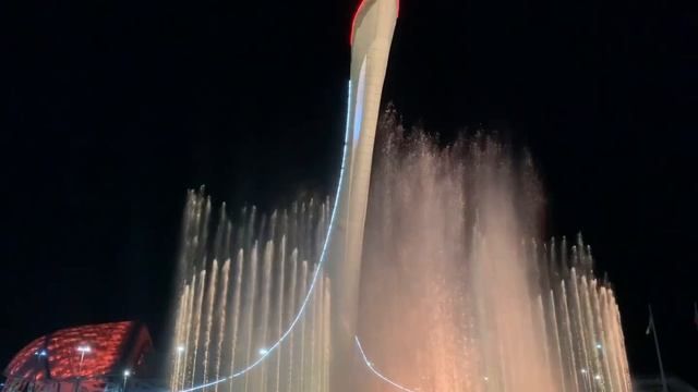 Сочи.Олимпийский парк .Поющие фонтаны