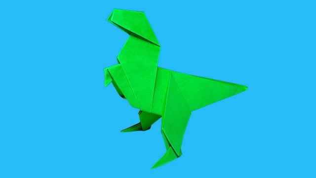 Динозавр из бумаги. Тираннозавр из бумаги. Как сделать динозавра из бумаги. Рекс из бумаги