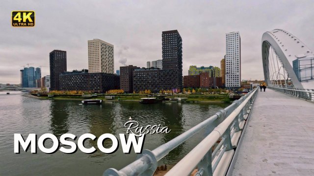 Это МОСКВА или НЬЮ-ЙОРК? Россия сегодня. Прогулка по Шелепихинской набережной | Москва 4K HDR 🇷🇺