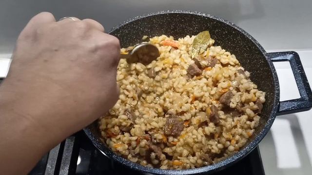 Достала старый аппарат для лечения)) Перловка с мясом