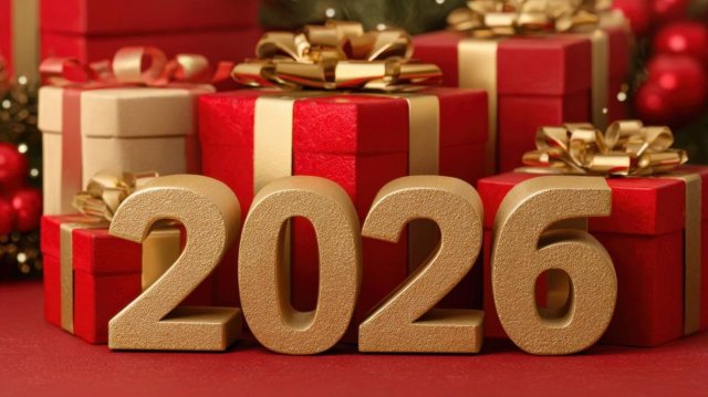 Футаж №9 Сборник Новогодний -  С Новым 2026 годом! Новогодние Футажи для Творчества 2026 года!