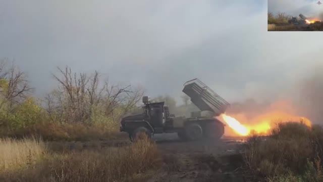 Расчёт РСЗО «Град» группировки войск «Центр» уничтожил опорный пункт формирований ВСУ на Красноармей