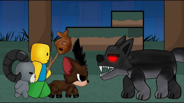 99 nights in forest , Nooby, the Deer, the Ram vs Wolf. Animation . P2