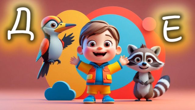 Алфавит. Учим буквы:  Д и Е.