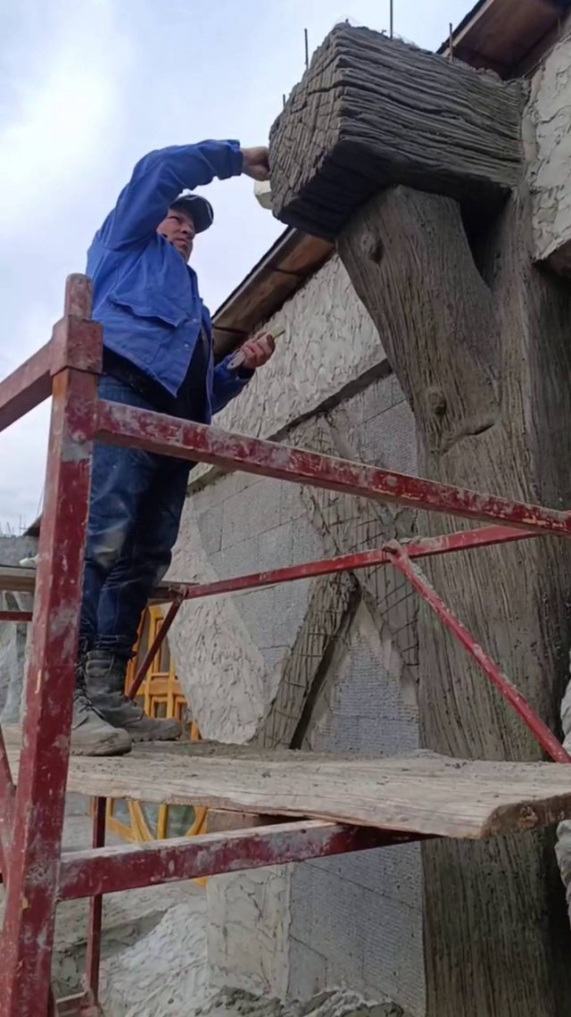 сказочные дома декор стен из арт бетона мастер Виталь.