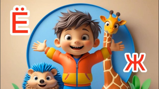 Буквы : Ё и Ж ! Ёжик и Жираф !