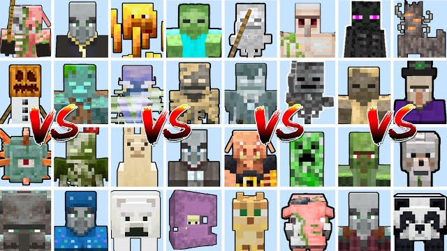 ВСЕ НОВЫЕ МОБЫ В ТУРНИРЕ МАЙНКРАФТ