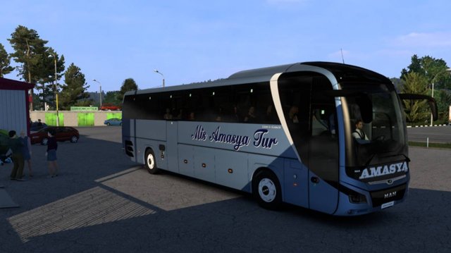 Взял автобус везу людей