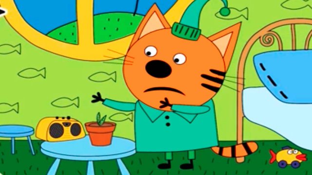 ТРИ КОТА -  Кот Компот - Три кота Раскраска - Развивающий мультик для малышей