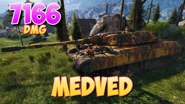 Medved - 4 Фрагов 7.1K Урона • Прорыв! • Мир Танков