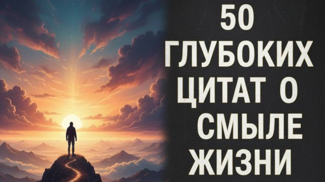 50 Глубоких Цитат о Смысле Жизни  Лучшие цитаты о смысле жизнь с глубоким смыслом цитата топ цитат