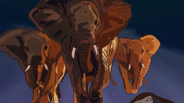 Джатака. Трусливый заяц и бегство зверей [2/8] Иллюстрации в Виртуальной Реальности.