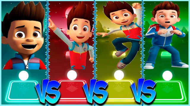 Щенячий патруль: Райдер VS Райдер VS Райдер VS Райдер Coffin Dance в Tiles Hop lvl 12