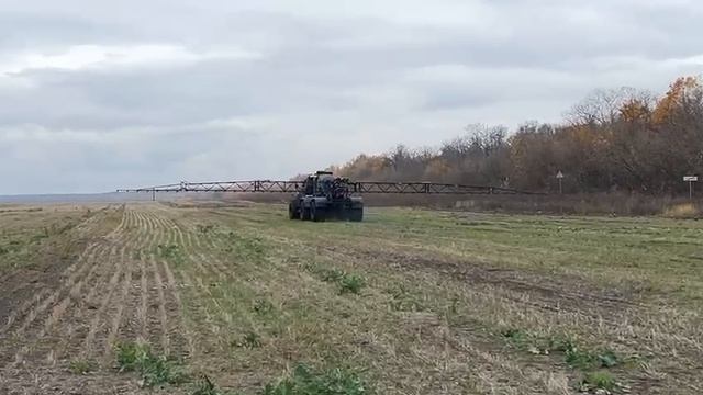 Установка штанги системы "Атамас" на самоходный опрыскиватель Цульф